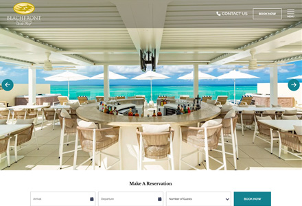 Screenshot of Beachfront at Windsong website