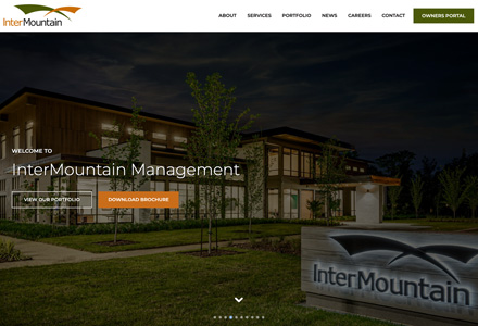 Screenshot of InterMountain website