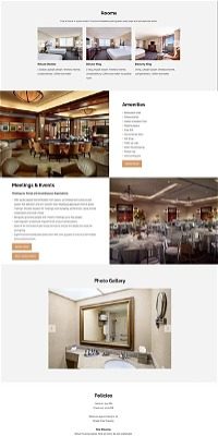 screenshot representing the Austin Southpark Hotel website in narrow view
