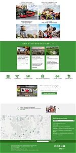 screenshot representing the Holiday Inn Orlando website in narrow view