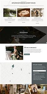 screenshot representing the James Madison Inn website in narrow view